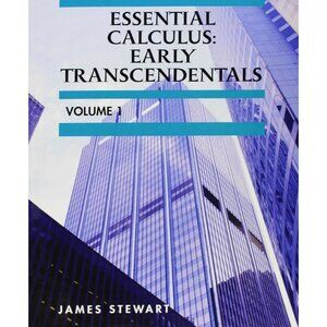 Custom Essential Calculus Early Transcendentals Volume 1 By James Stewart NEW